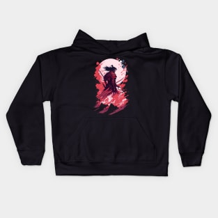 Colorful Chaos Unleashed Shadow Samurai Kids Hoodie